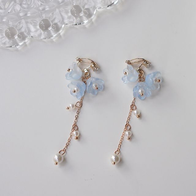 designs) Earring (various Floral Acrylic