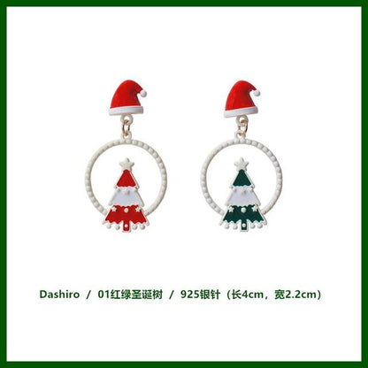 Earring Alloy Christmas designs) (various