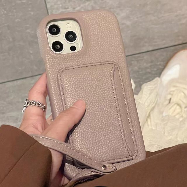 Faux Card Leather Phone Case Holder