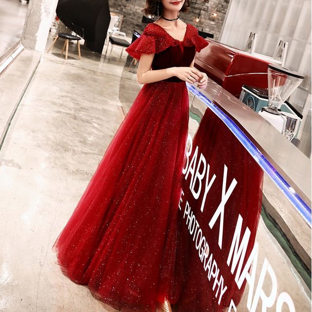 Plain A-Line Evening Gown (Various Designs)