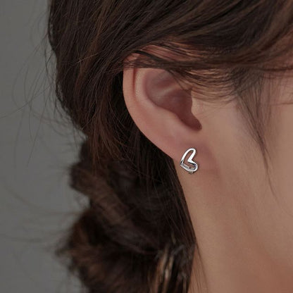 Silver Heart Sterling Earring