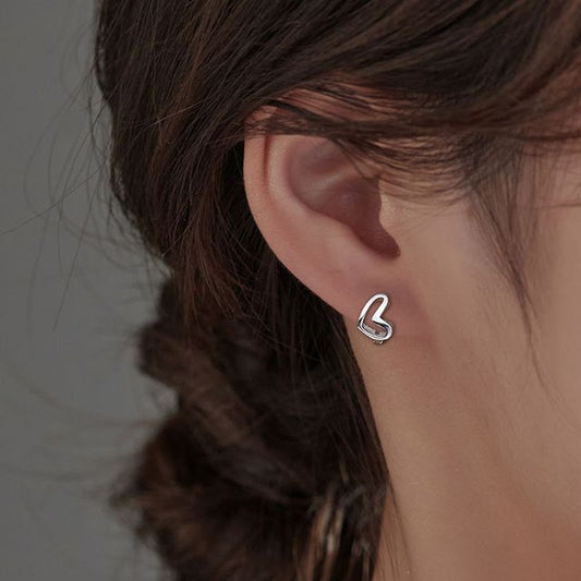Silver Heart Sterling Earring