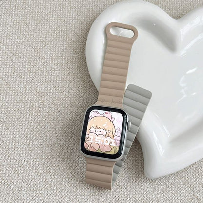 Silicone Watch Band Apple Magnetic