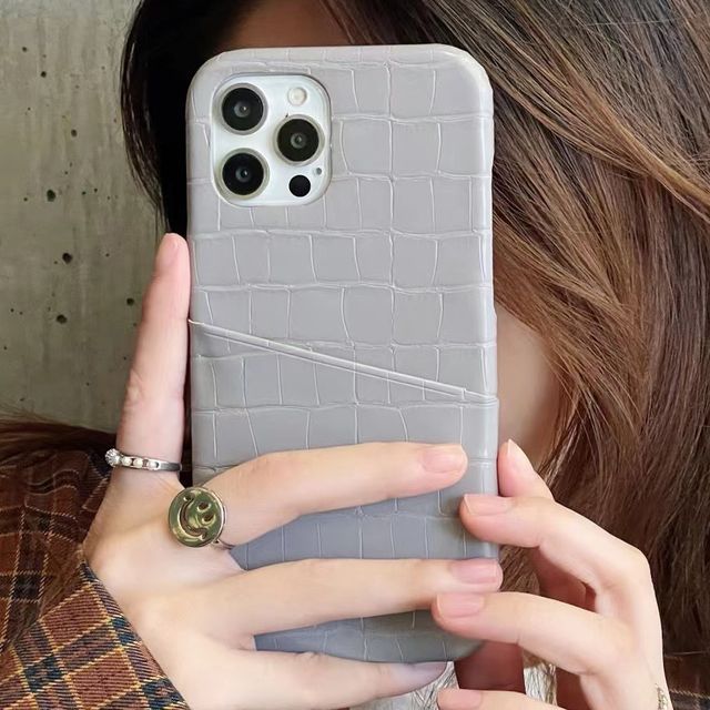 Card Case Phone Holder Leather Faux