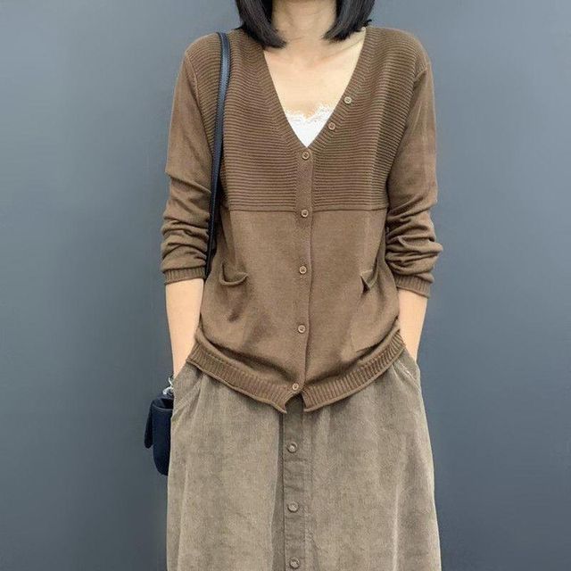 Basic V-Neck Cardigan