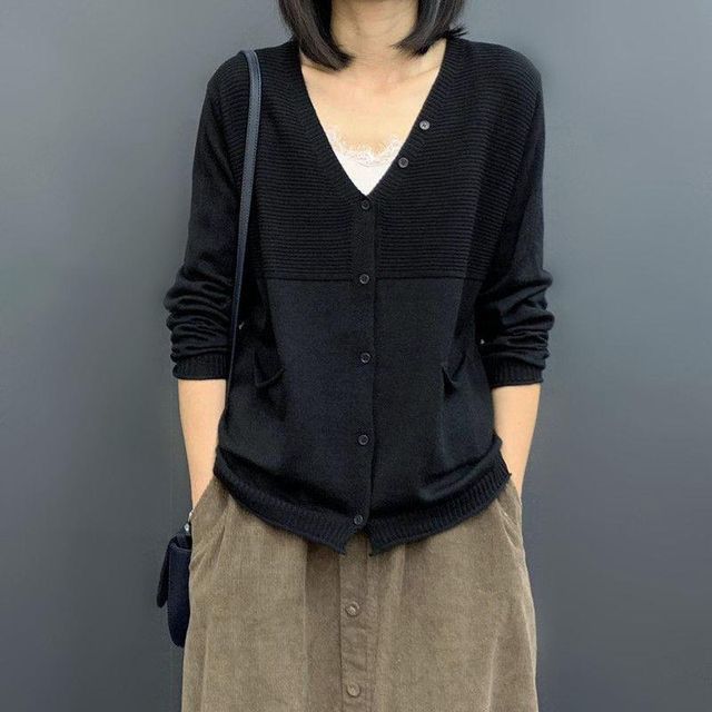 Basic V-Neck Cardigan
