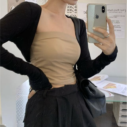 Crop Tube Top & Shrug Set