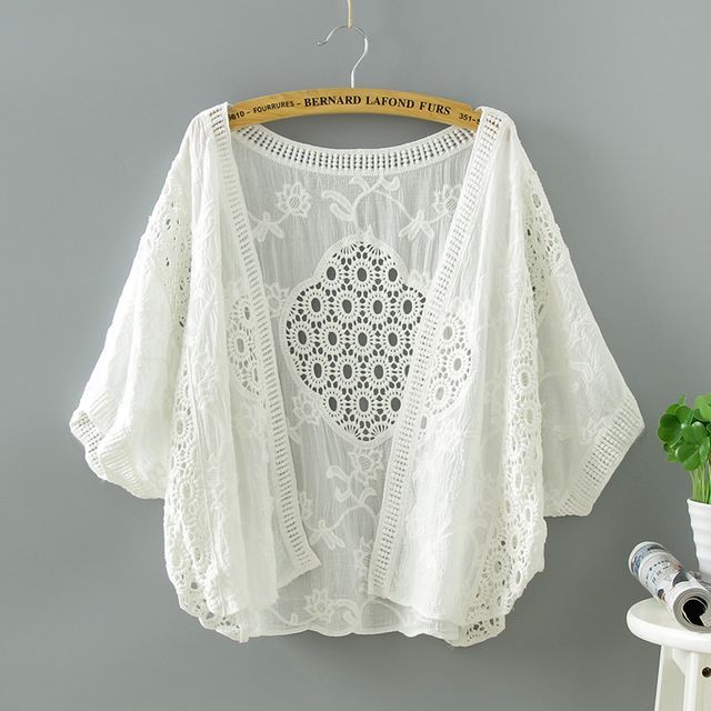 Cutout Lace Cardigan