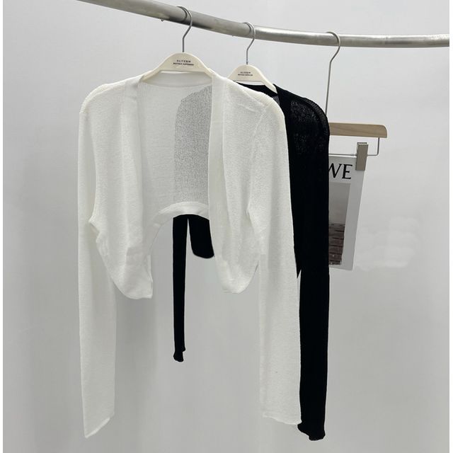 Solid Bolero Cardigan