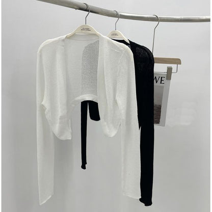 Solid Bolero Cardigan