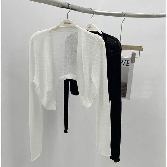 Solid Bolero Cardigan