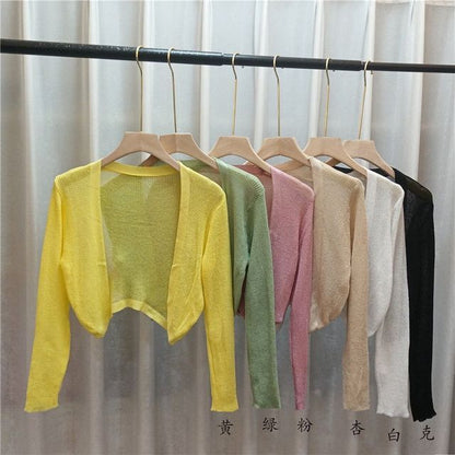 Solid Bolero Cardigan