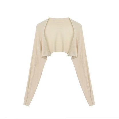 Open Front Solid Cardigan