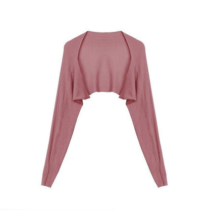 Open Front Solid Cardigan