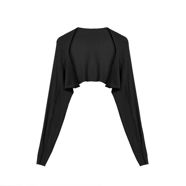 Open Front Solid Cardigan