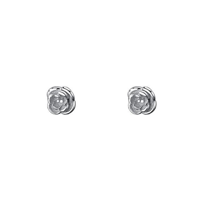 Earring Sterling Floral Silver