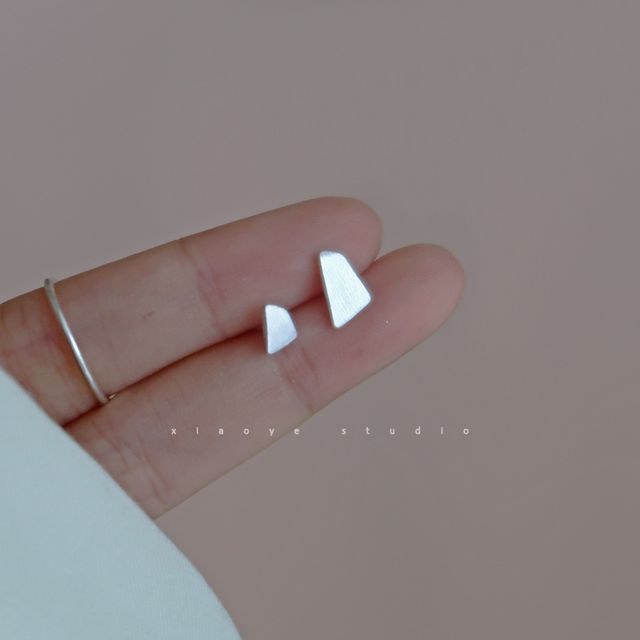 Geometric Sterling Silver Earring