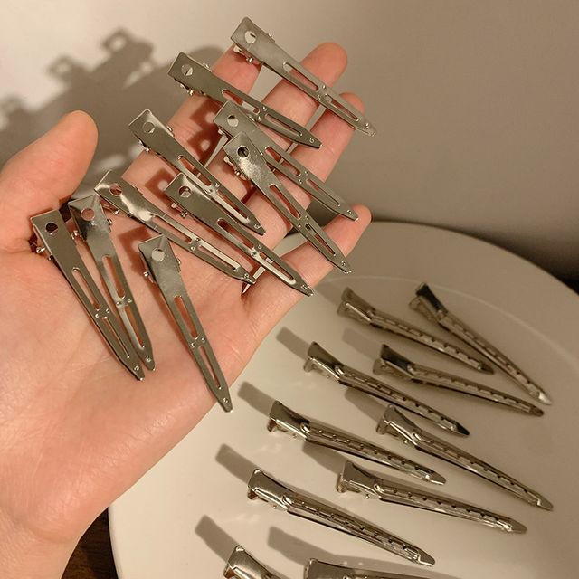 Hair Clip Set Metallic