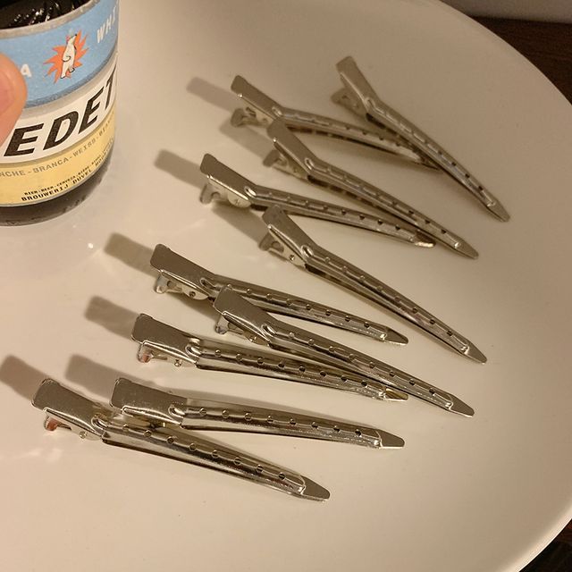 Hair Clip Set Metallic