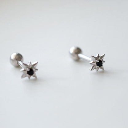 Silver Sterling Star Stud Earring