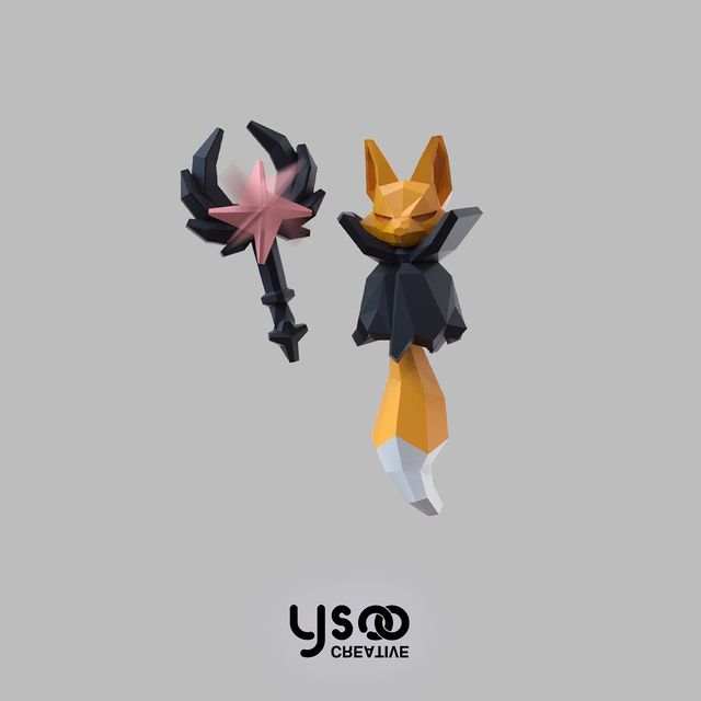 Fox Staff Halloween Earring Magic