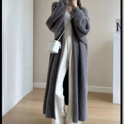 Open Front Long Knit Cardigan