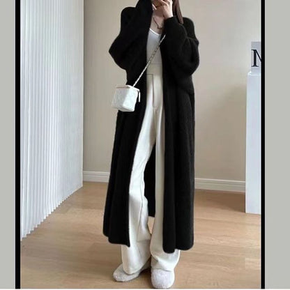 Open Front Long Knit Cardigan