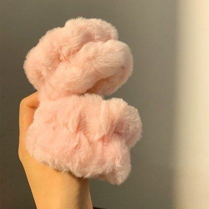 Peach Wrist Band Tie Headband Hair Chenille /