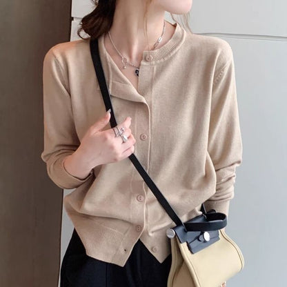Button-Up Knit Cardigan
