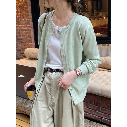 Button-Up Knit Cardigan