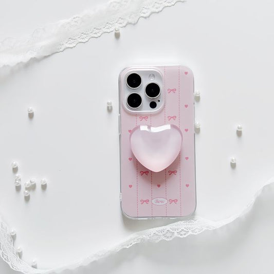 / Heart Phone Case Bow Stand