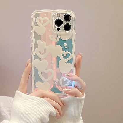 Holographic Case Phone Heart