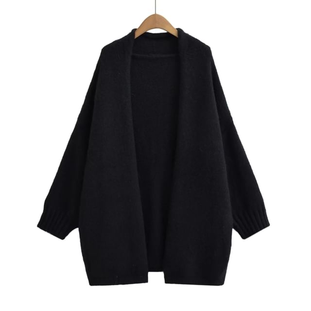 Puff Sleeve Long Knit Cardigan
