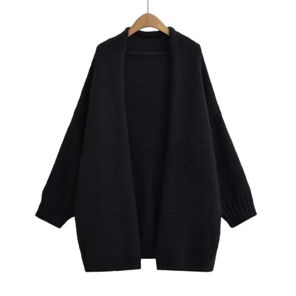 Puff Sleeve Long Knit Cardigan