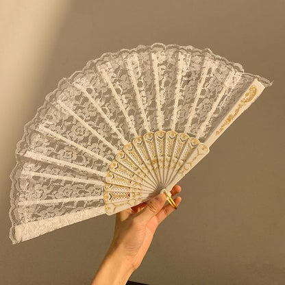 Hand (Various Designs) Foldable Fan Lace