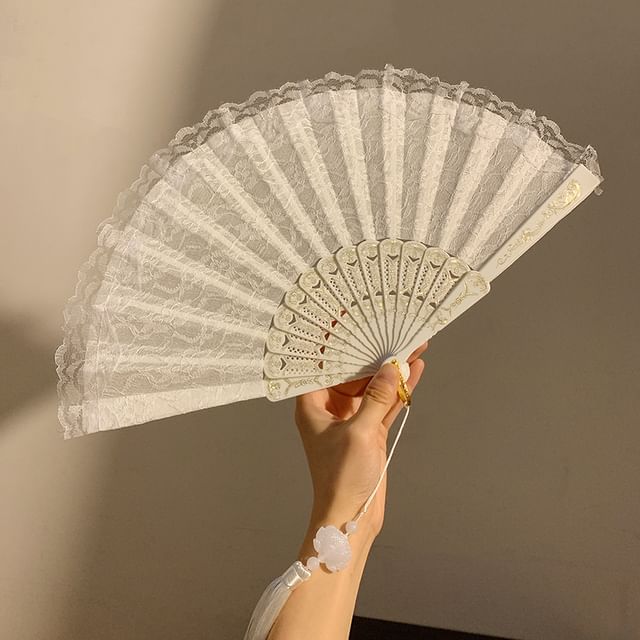 Hand (Various Designs) Foldable Fan Lace