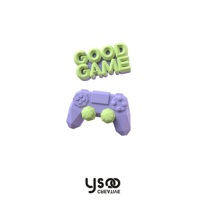 Earring Asymmetrical Drop Ear Clip-On Gamepad Cuff / Lettering