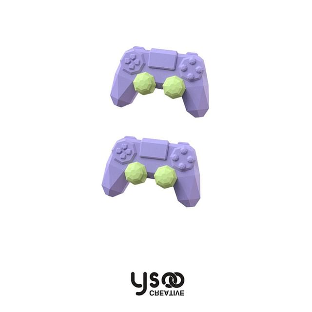 Earring Asymmetrical Drop Ear Clip-On Gamepad Cuff / Lettering