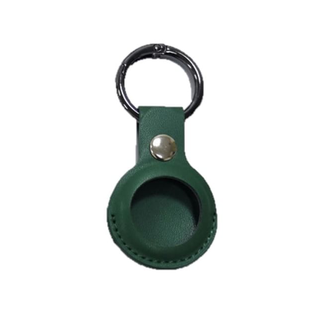 Faux AirTag Holder Keyring Leather