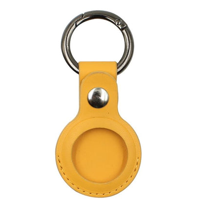 Faux AirTag Holder Keyring Leather