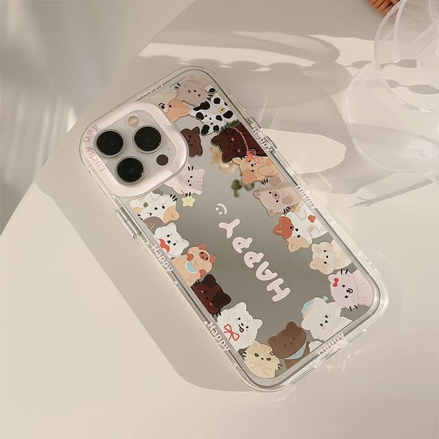 Mirrored Cat Case Phone