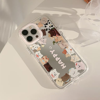 Mirrored Cat Case Phone