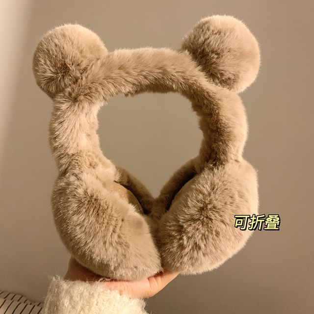 Bear Ear Earmuffs Chenille