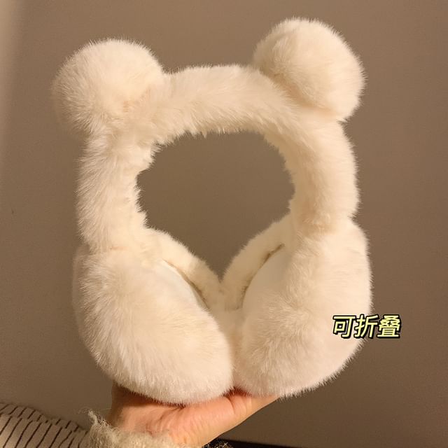 Bear Ear Earmuffs Chenille
