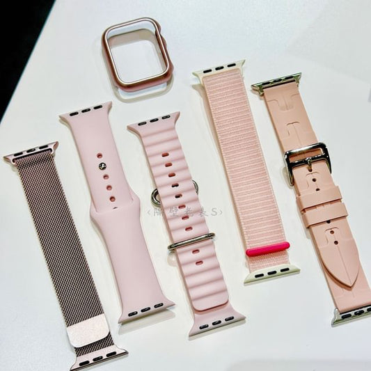 Protective Silicone Band Watch Plastic Apple / Milanese Strap Case Nylon