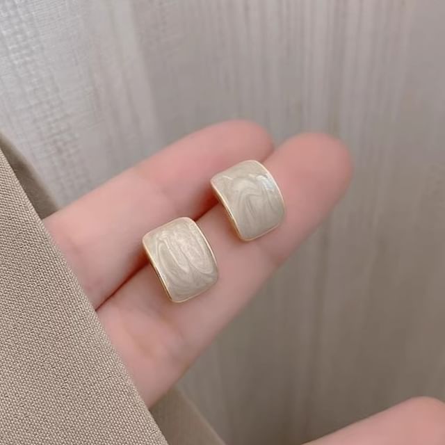 Glaze Alloy Earring Stud