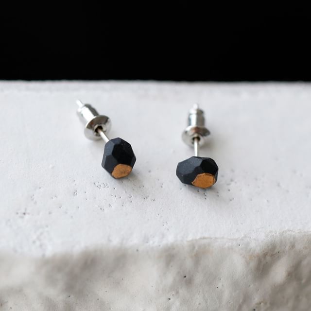 Geometric Stud Earring Ceramic