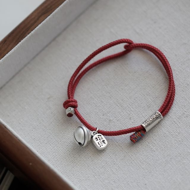 Silver Bracelet String Bell