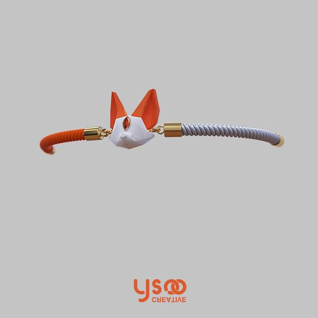 Poly Cord Low Fox Bracelet Acrylic