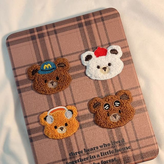 Case iPad Bear Plaid